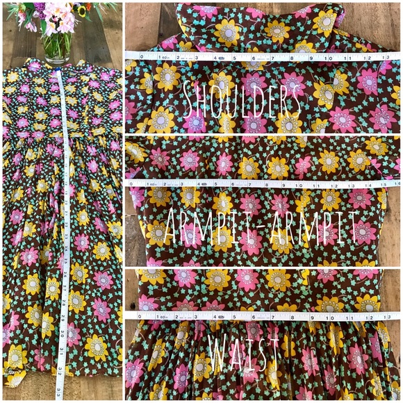 🌸Vintage ‘50s Cherry Blossoms Dress XS/S🌸 - Picture 7 of 8